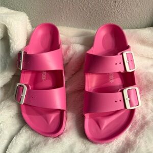 Birkenstock Women's Hot Pink Two-Strap EVA Sandals